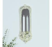 Melody Maison Ornate Cream Mirrored Candle Sconce Melody Maison Cream