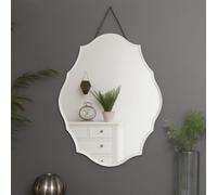 Melody Maison Ornate Frameless Bevelled Wall Mirror