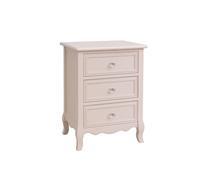 Melody Maison Pair Of Pink 3 Drawer Bedside Tables - Victoria Pink Range in Pale Pink Melody Maison Pale Pink
