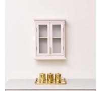 Melody Maison Pink Reeded Glass Wall Cabinet