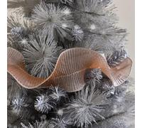 Melody Maison Pink Sparkle Ruffle Christmas Tree Ribbon - 270Cm (2.7M / 106.3')