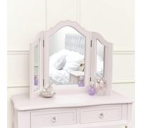 Melody Maison Pink Tabletop Triple Vanity Mirror - Victoria Pink Range