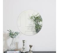 Melody Maison Round Frameless Bevelled Mirror 50cm X 50cm in Clear | Size: 50 cm X 50 cm Melody Maison Clear 50 cm X 50 cm