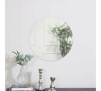 Melody Maison Round Frameless Bevelled Mirror 50cm X 50cm in Clear | Size: 50 cm X 50 cm Melody Maison Clear 50 cm X 50 cm