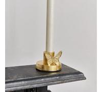 Melody Maison Round Gold Butterfly Candle Holder - 6Cm