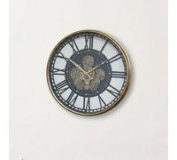Melody Maison Round Gold Metal Cog Clock - 54Cm X 54Cm