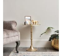 Melody Maison Round Gold Metal Side Table