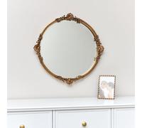 Melody Maison Round Gold Ornate Wall Mirror 56cm x 56cm