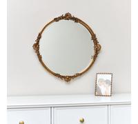 Melody Maison Round Gold Ornate Wall Mirror 56Cm X 56Cm