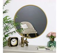 Melody Maison Round Gold Wall Mounted Mirror 50cm x 50cm