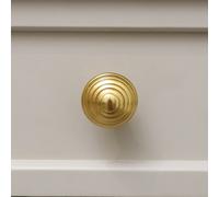 Melody Maison Round Shiny Gold Swirl Detailed Drawer Knob