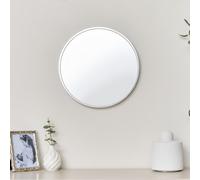 Melody Maison Round Silver Wall Mirror - 40Cm X 40Cm