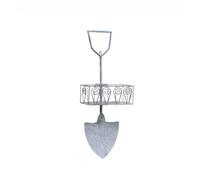 Melody Maison Rustic Shovel Style Metal Hanging Planter Pot in Grey Melody Maison Grey