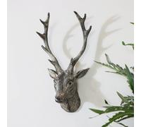 Melody Maison Rustic Wall Mounted Metal Stag Head