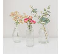 Melody Maison Set Of 3 Clear Glass Vases