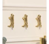 Melody Maison Set Of 3 Gold Tiger Wall Hooks in Metallic Gold Melody Maison Metallic Gold
