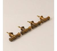 Melody Maison Set Of 4 Antique Brass Bamboo Style T-Bar Drawer Knobs in Bronze Melody Maison Bronze