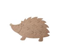 Melody Maison Set Of 4 Brown Hedgehog Shaped Felt Placemats Melody Maison Brown