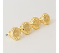 Melody Maison Set Of 4 Extra Large Gold Swirl Drawer Knobs