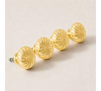 Melody Maison Set Of 4 Extra Large Gold Vintage Swirl Drawer Knobs - 5Cm