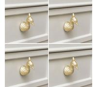 Melody Maison Set of 4 Gold Peacock Drawer Knobs