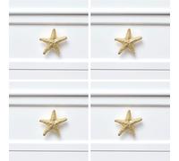 Melody Maison Set of 4 Gold Starfish Drawer Knobs
