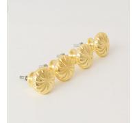 Melody Maison Set Of 4 Large Gold Swirl Drawer Knobs