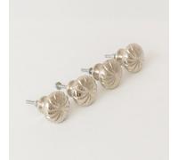 Melody Maison Set Of 4 Large Silver Swirl Drawer Knobs