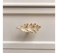 Melody Maison Shiny Gold Oak Leaf Drawer Knob Melody Maison Gold