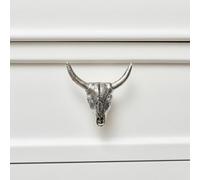 Melody Maison Silver Buffalo Skull Drawer Knob
