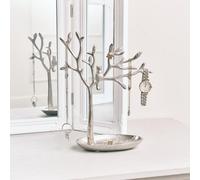 Melody Maison Silver Cat Tree Jewellery Stand