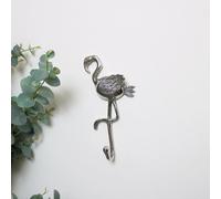Melody Maison Silver Flamingo Wall Hook - 23Cm