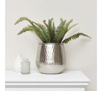 Melody Maison Silver Hammered Metal Planter