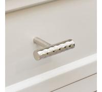 Melody Maison Silver Metal Hammered Drawer Bar Pull Handle 5.5Cm