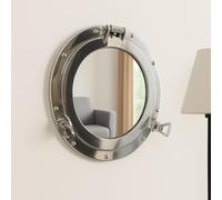Melody Maison Silver Metal Porthole Mirror 28cm x 28cm