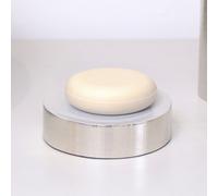 Melody Maison Silver Textured Metal Round Soap Dish