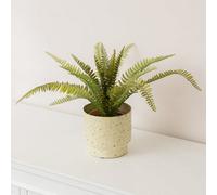 Melody Maison Small Ivory Speckled Iron Planter Pot - 15.5Cm