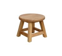 Melody Maison Small Mango Wood Round Stool 24cm in Light Brown Melody Maison Light Brown