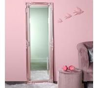 Melody Maison Tall Ornate Rose Gold Pink Mirror 47Cm X 142Cm