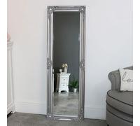 Tall Silver Mirror With Bevelled Glass 47cm X 142cm Melody Maison Metallic Silver One Size