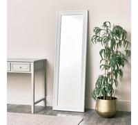 Melody Maison Tall White Full Length Mirror 52cm X 160cm in Off-White | Size: 52 cm X 160 cm Melody Maison Off-White 52 cm X 160 cm