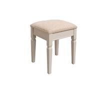 Melody Maison Taupe-Grey Cushioned Dressing Table Stool - Daventry Taupe-Grey Range in Taupe Melody Maison Taupe