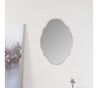 Melody Maison Vintage Frameless Bevelled Wall Mirror 38cm X 50cm in Clear | Size: 38 cm X 50 cm Melody Maison Clear 38 cm X 50 cm