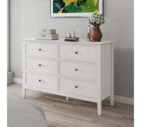 Melody Maison White 6 Drawer Chest Of Drawers - Rowley White Range