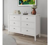 Melody Maison White 6 Drawer Chest Of Drawers - Rowley White Range Melody Maison White