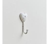 Melody Maison White Distressed Metal Heart Wall Hook