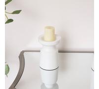 Melody Maison White Metal Round Pillar Candle Holder - 18cm Melody Maison White