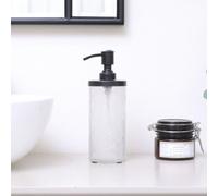 Melody Maison White Patterned Soap Dispenser With Black Rim