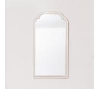 Melody Maison White Washed Distressed Wooden Frame Wall Mirror - 40Cm X 75Cm