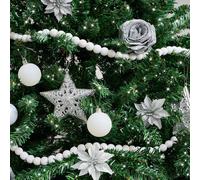 Melody Maison White Wooden Ball Garland - 150cm (1.5m / 59') Melody Maison White